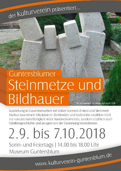 Plakat Ausstellung Bildhauer Steinmetze