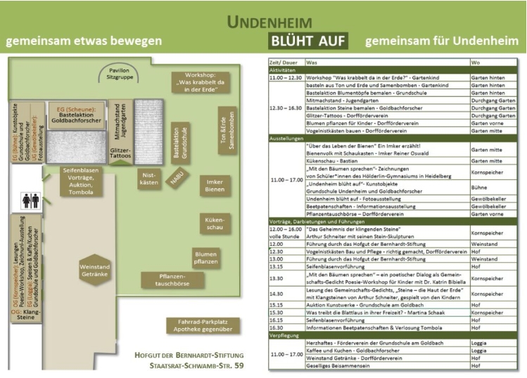 Undenheim blüht auf 2024- Programm