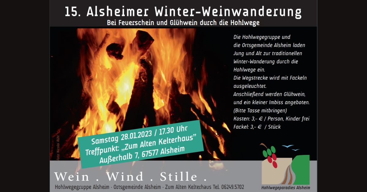 15. Alsheimer Winter Wanderung am 28.01.2023