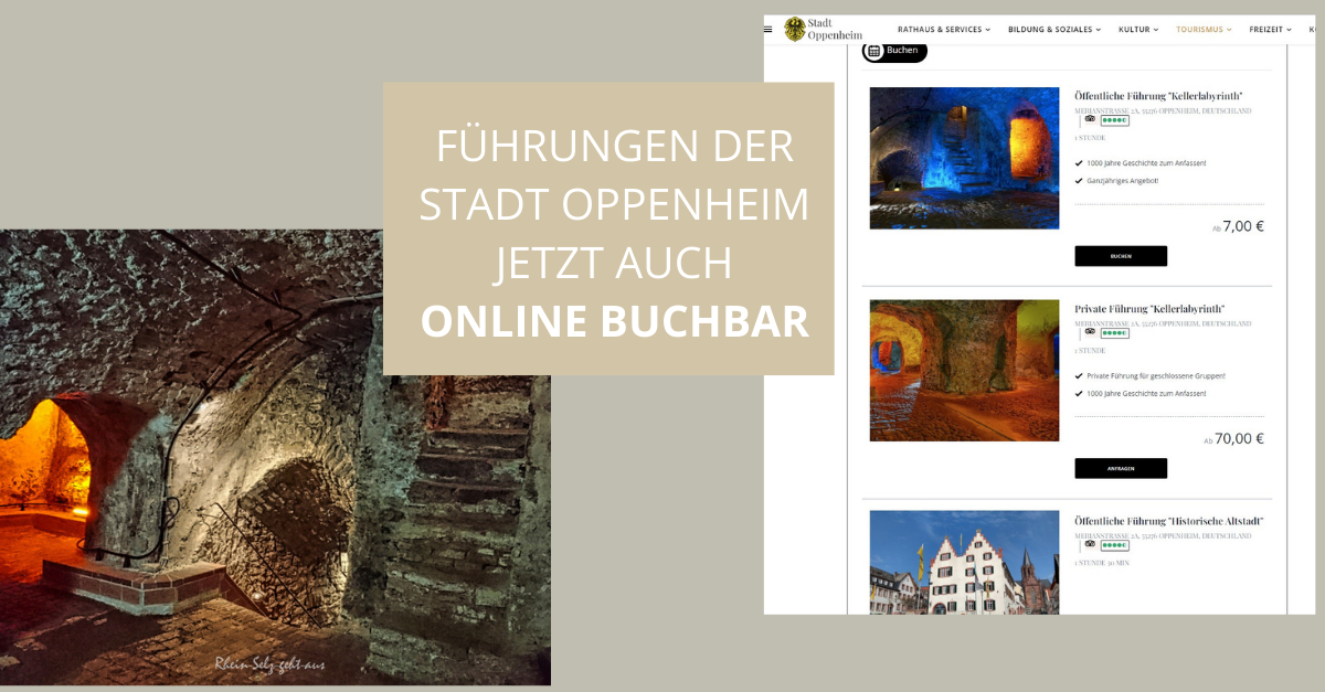 Führungen der Stadt Oppenheim jetzt auch online buchbar